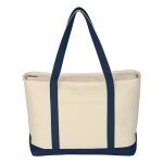 Large 24 oz. Starboard Cotton Canvas Tote Bag - 7