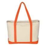 Large 24 oz. Starboard Cotton Canvas Tote Bag - 9