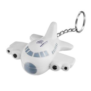 Airplane Stress Ball Keychain