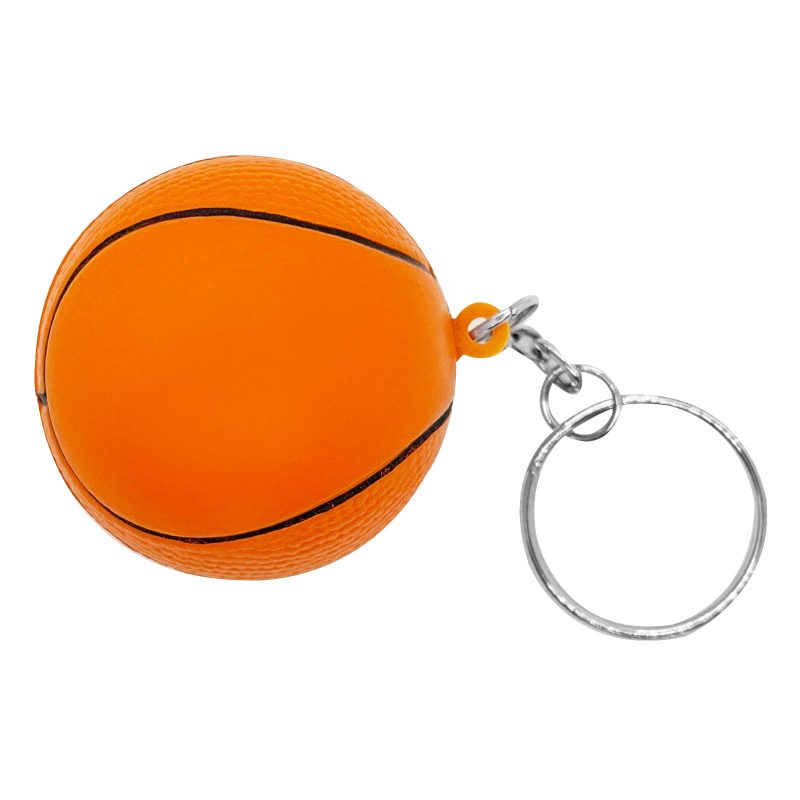 Basketball Stress Reliever Keychain - 1