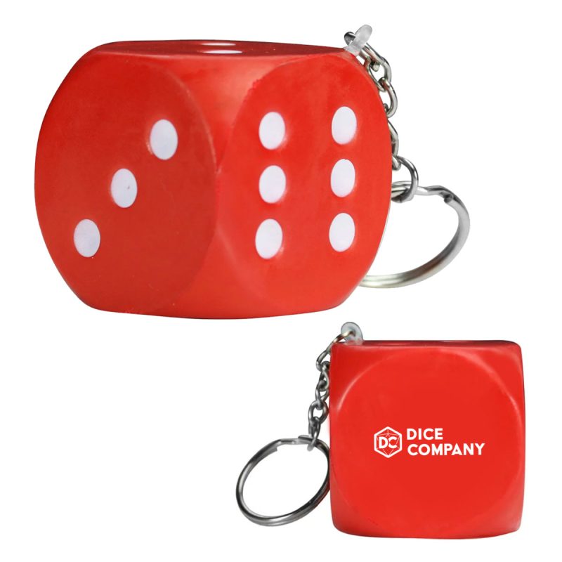 Dice Stress Ball Keychain - 4
