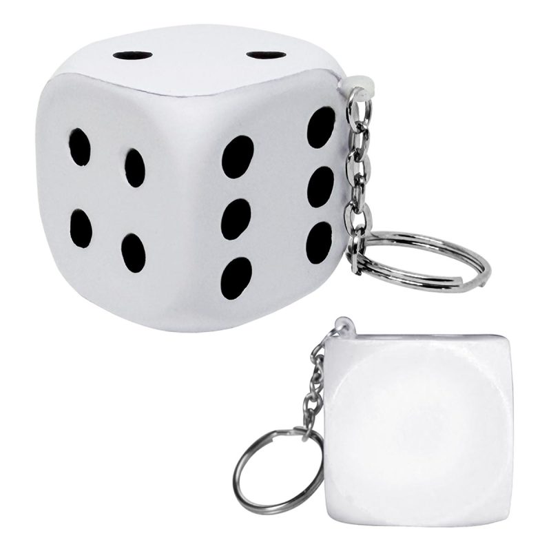 Dice Stress Ball Keychain - 5