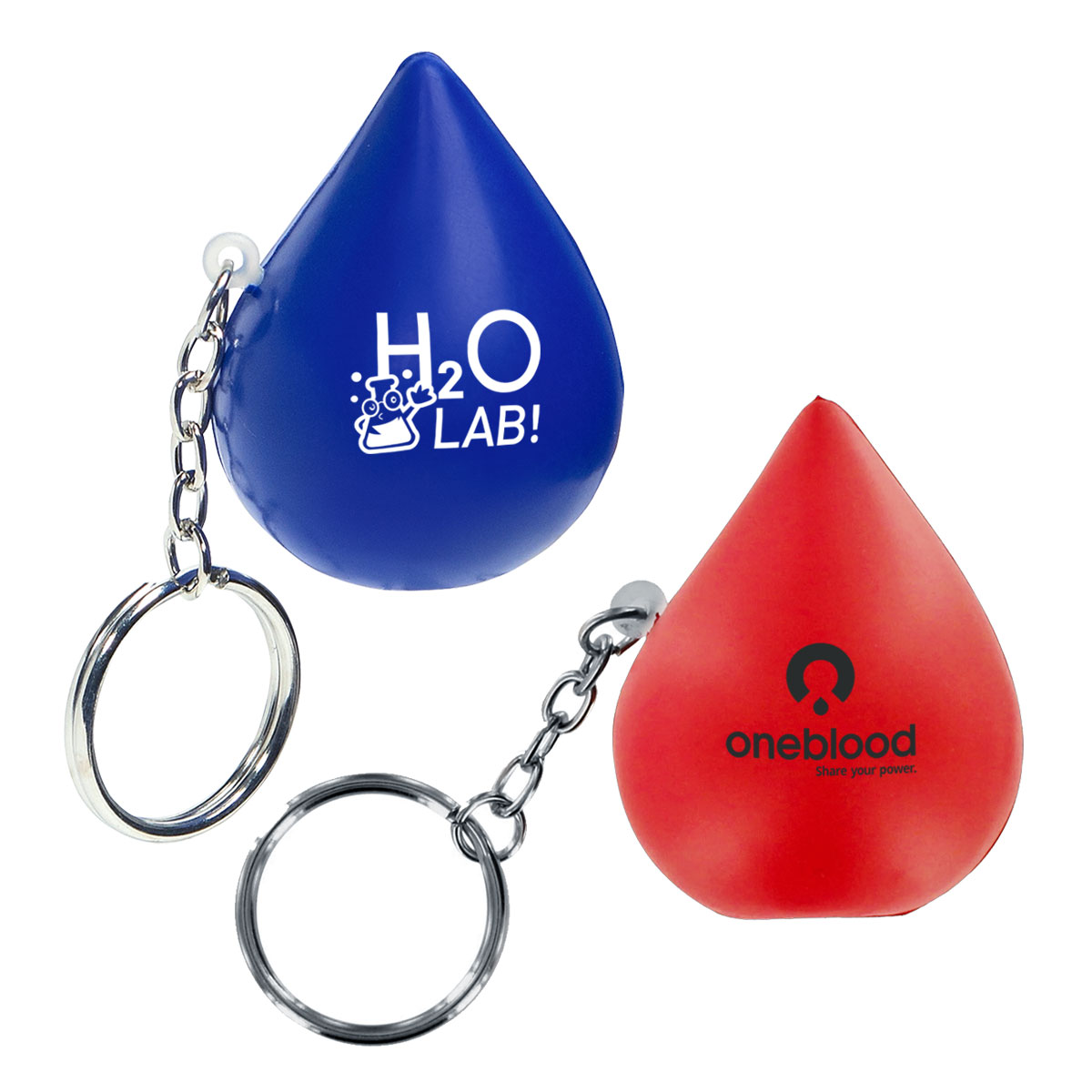 Droplet Stress Ball Keychain