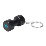 Dumbbell Stress Ball Keychain