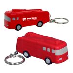 Fire Engine Stress Ball Keychain