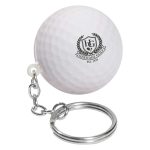 Golf Ball Stress Reliever Keychain