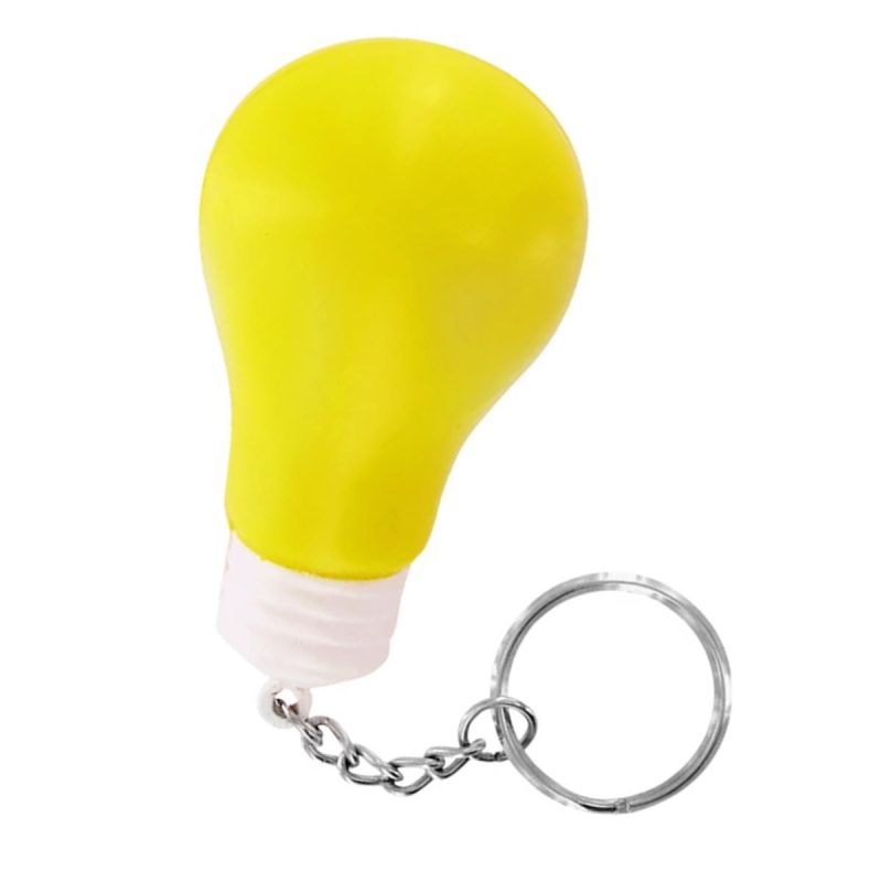 Light Bulb Stress Reliever Keychain - 1