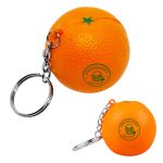 Orange Stress Ball Keychain