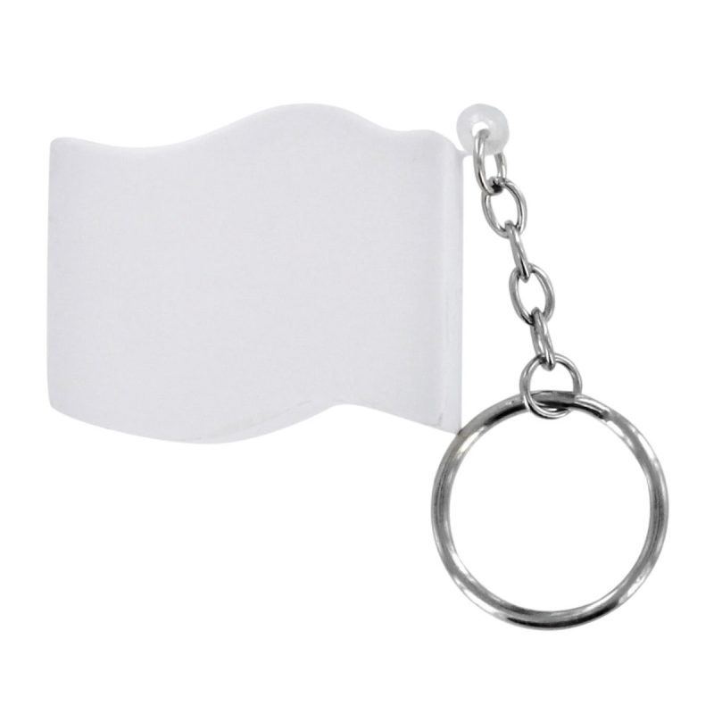Patriotic American Flag Shape Stress Ball Keychain - 1