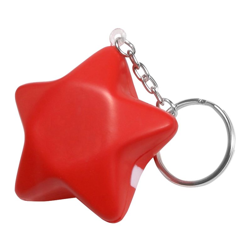 Patriotic Star Stress Ball Keychain - 1