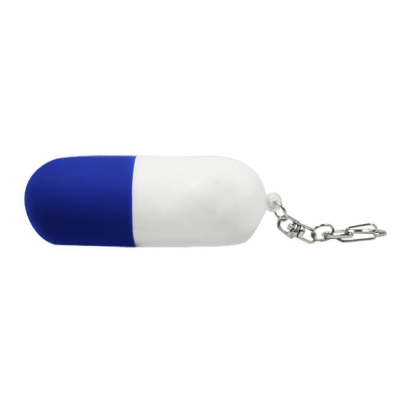 Pill Capsule Stress Ball Keychain - 1