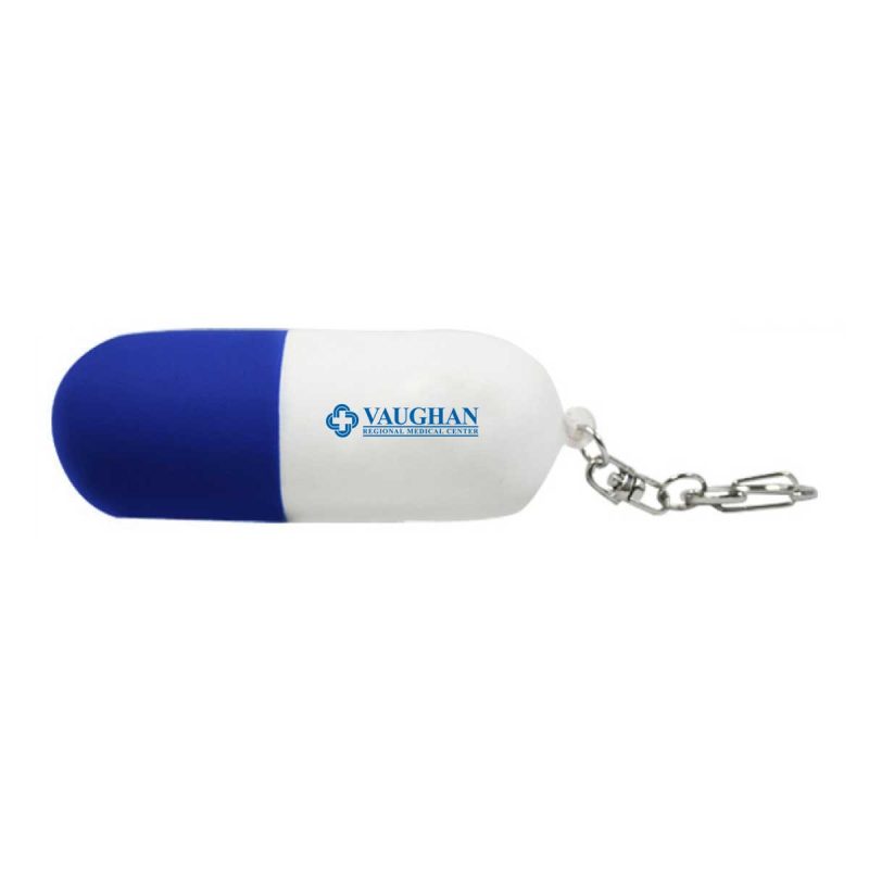Pill Capsule Stress Ball Keychain - 2