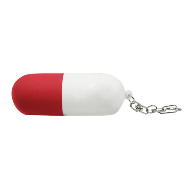 Pill Capsule Stress Ball Keychain - 3
