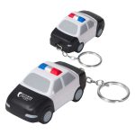 Police Car Stress Ball Keychain