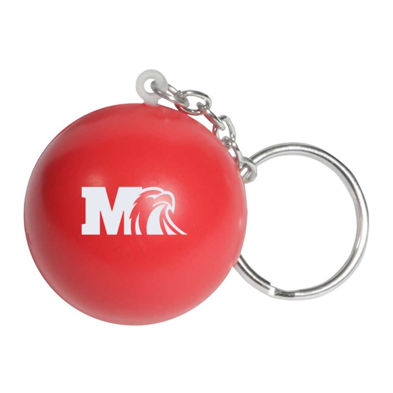Round Stress Ball Keychain - 6