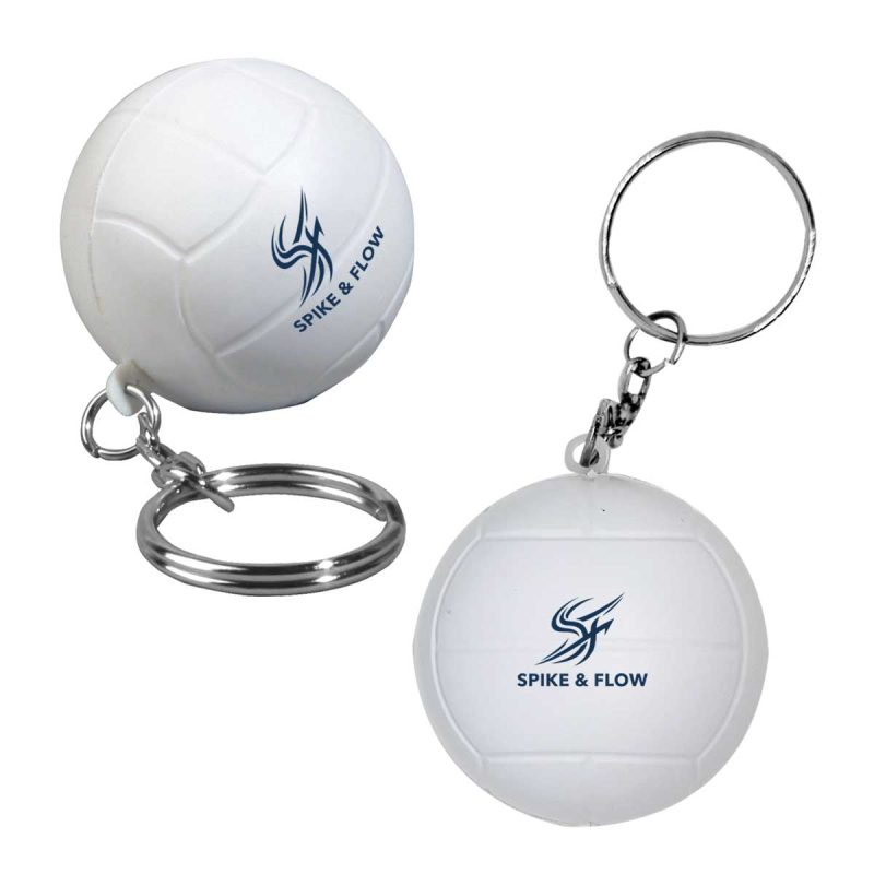 Volleyball-Stress-Reliever-Keychain-JK-3900 Volleyball Stress Reliever Keychain